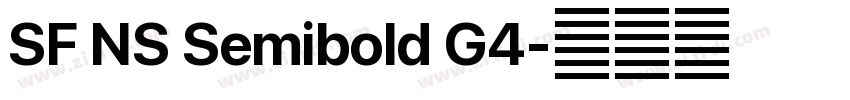 SF NS Semibold G4字体转换